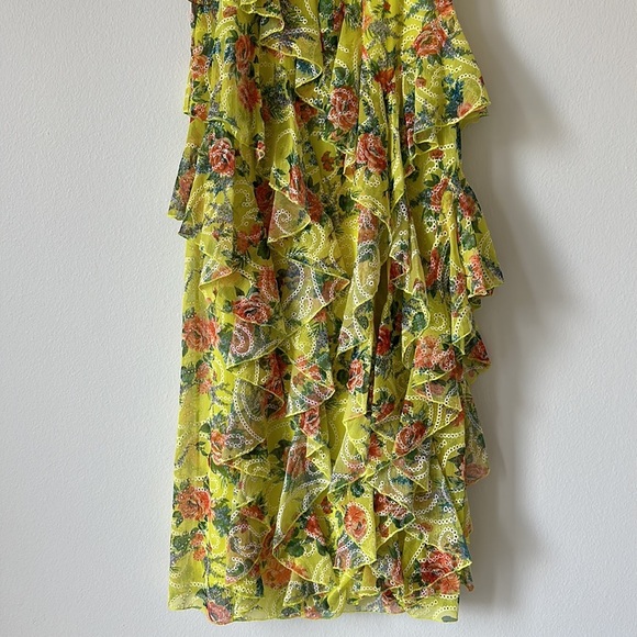 Alice + Olivia Jocelyn Tiered Ruffle Maxi Dress - 2 - Picture 5 of 9